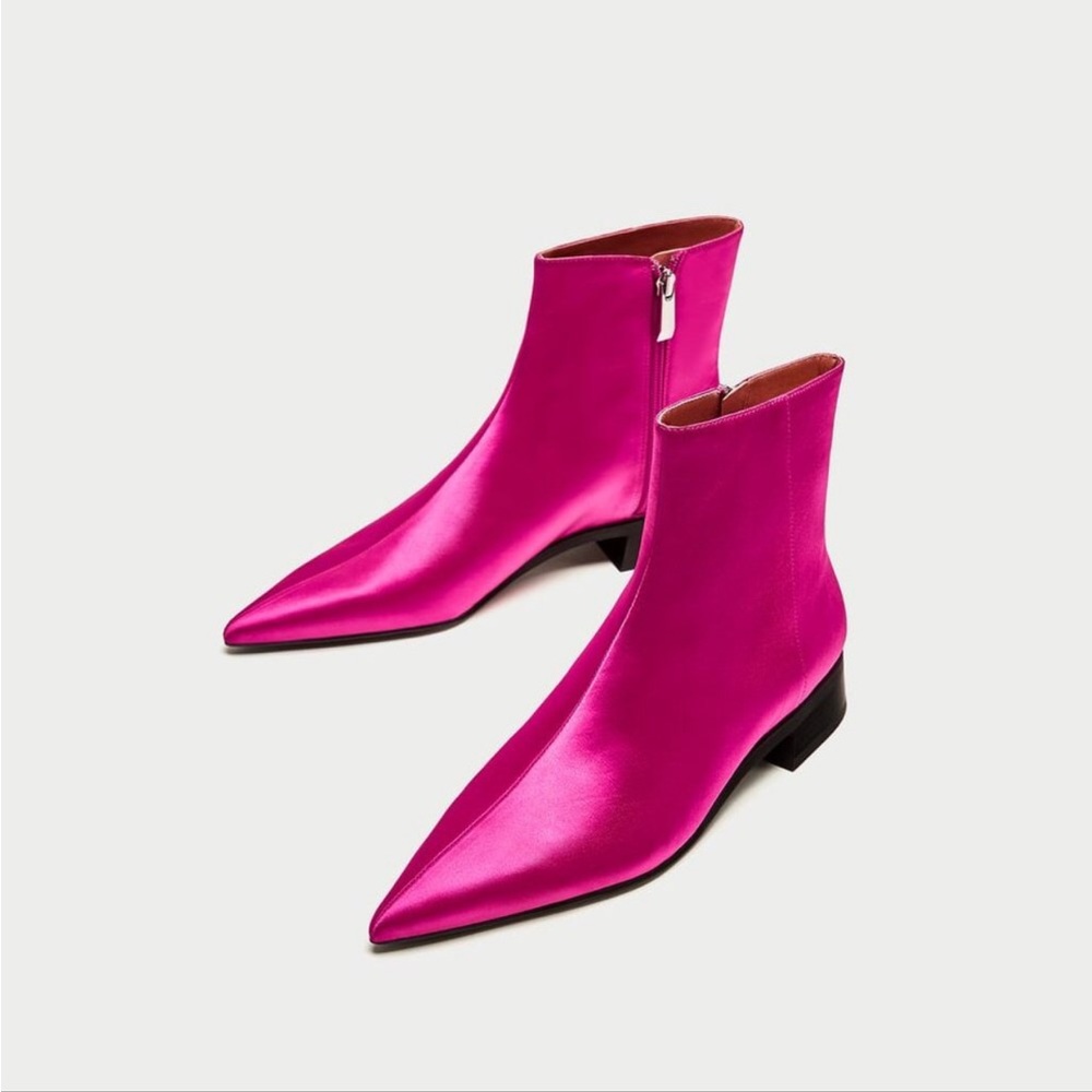 Zara Metallic Pink